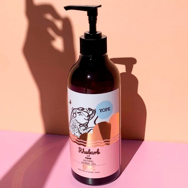 Yope Rhabarber- und Rosen-Duschgel 400 ml