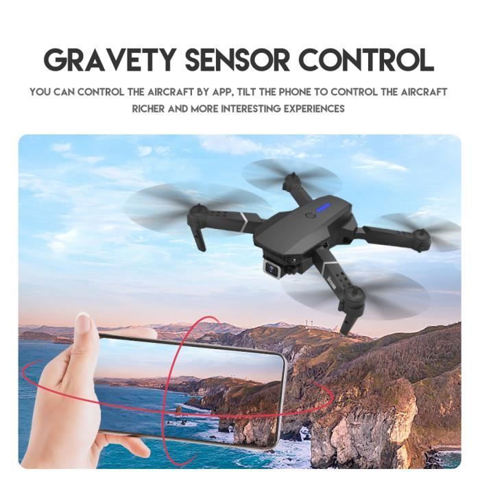 Dron con cámara HD 4K, dron profesional de doble cámara, cuadricóptero plegable con WiFi FPV, foto por gestos, 3 baterías.