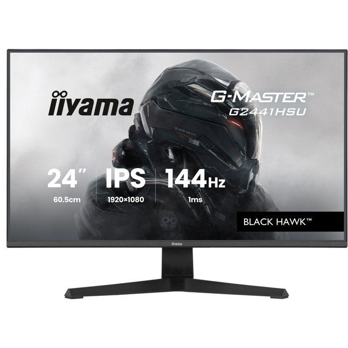 PC Gamer Screen - IIYAMA - 24'' - FHD - 144Hz - IPS panel - 1ms - G-Master G2441HSU-B1