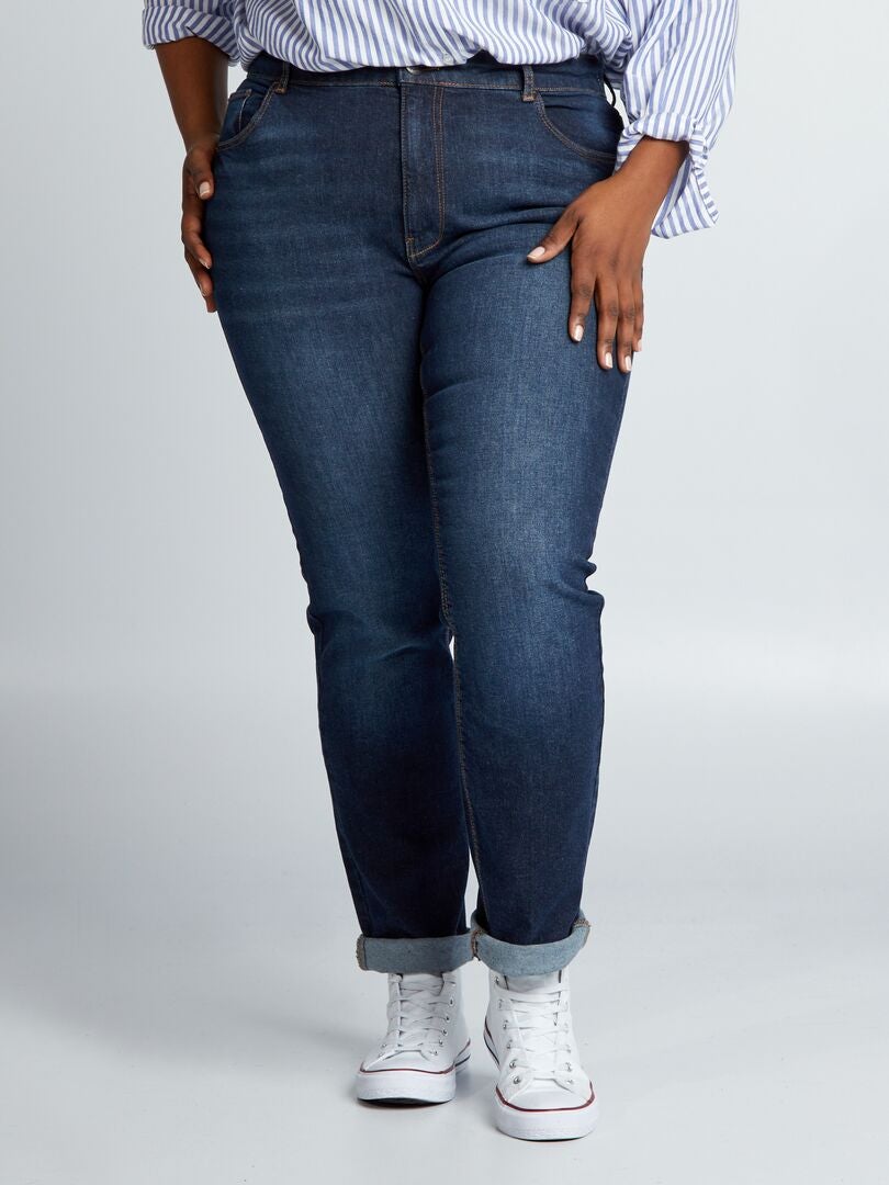 Calça jeans regular de 5 bolsos tamanho L30 - AZUL