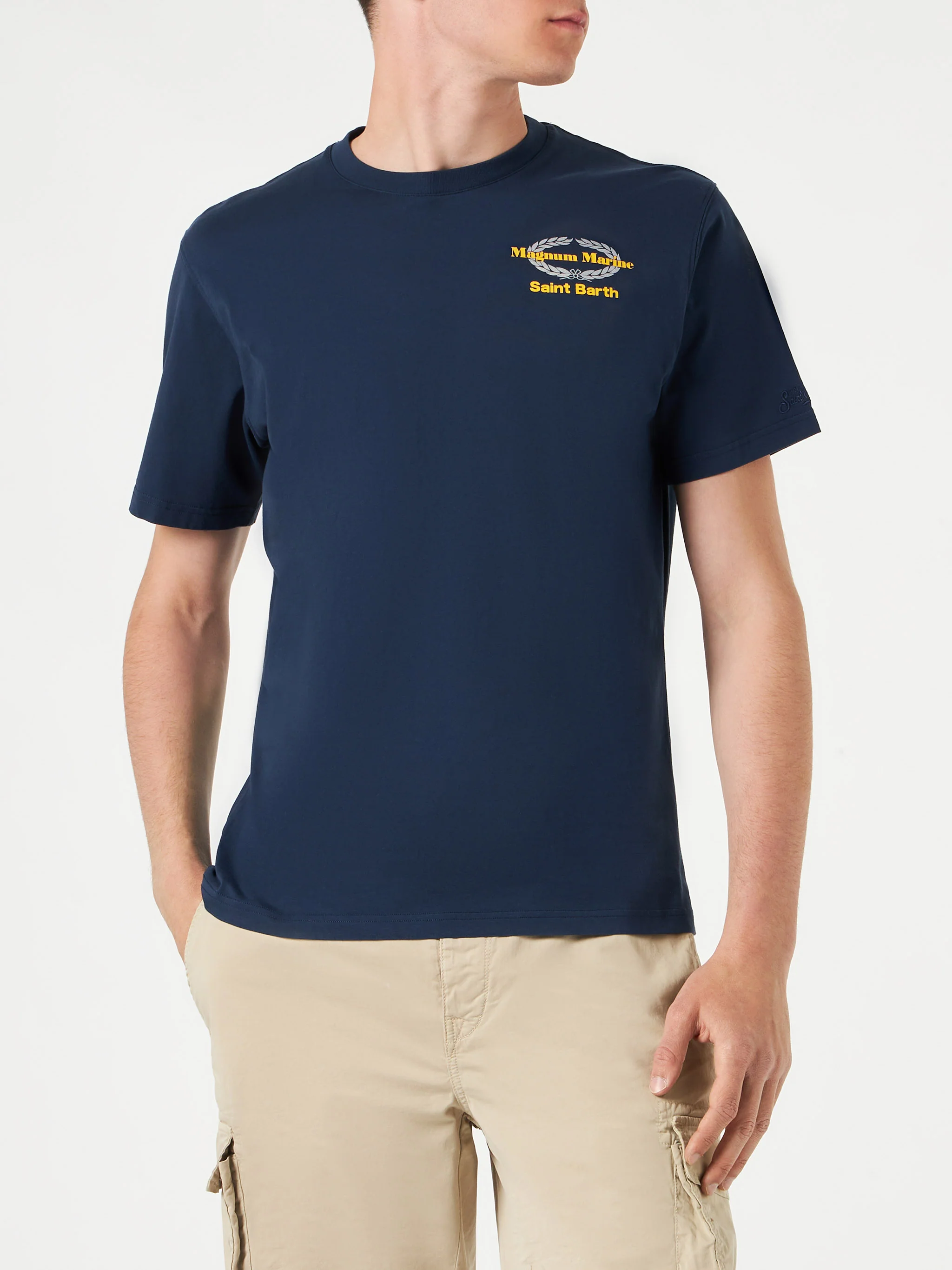 T-shirt da uomo in cotone con stampa Magnum Marine | EDIZIONE SPECIALE