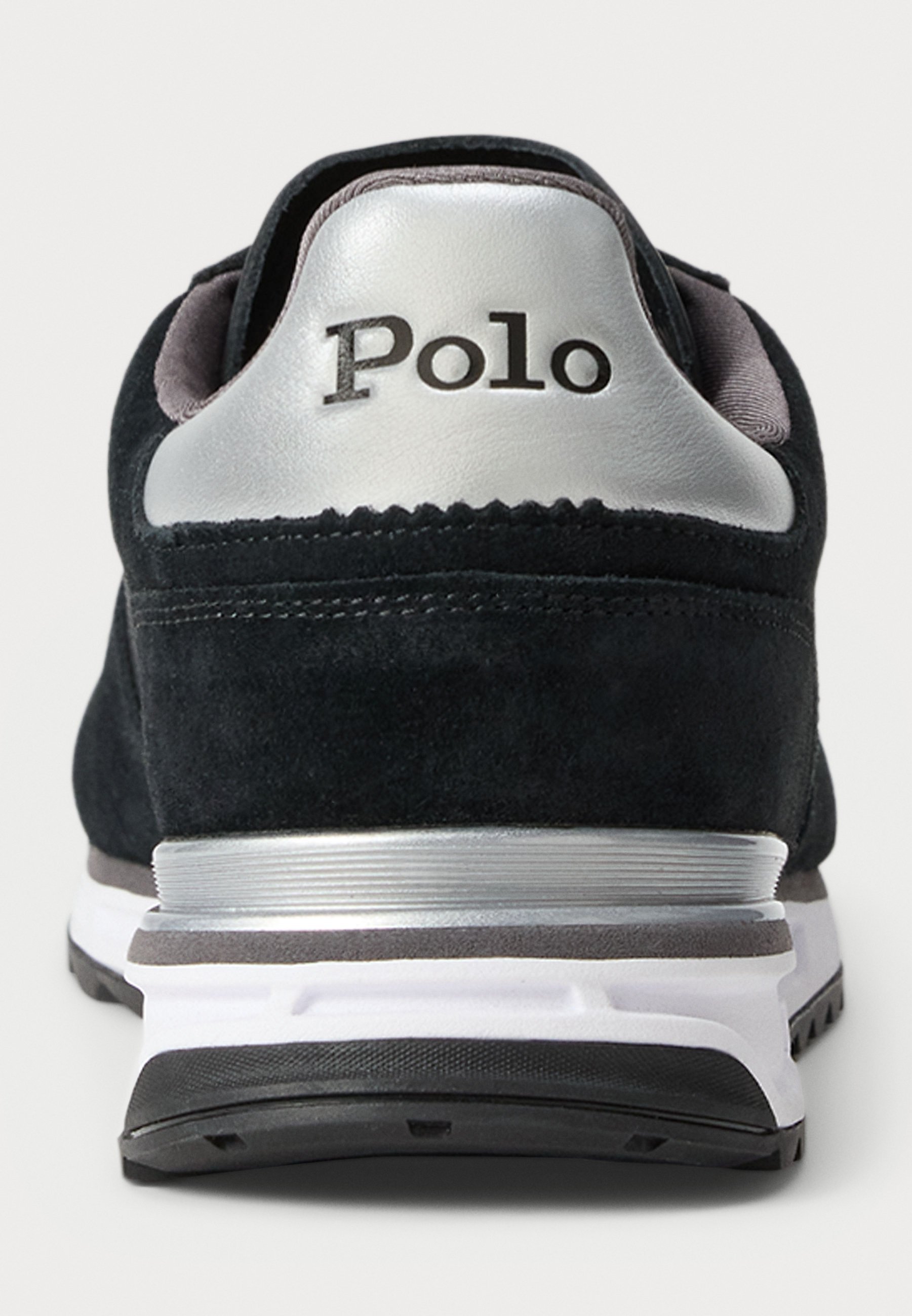 Polo Ralph Lauren VARICK SUEDE & OXFORD SNEAKER UNISEX - Sneakers - zwart/grijs/zilver