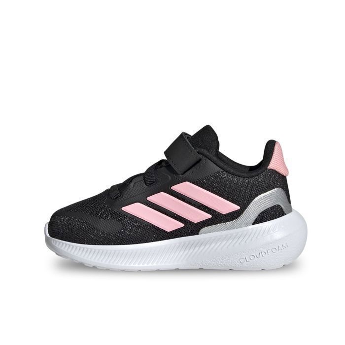 Scarpe Adidas Runfalcon 5 El I per neonati e bambini piccoli, nere JQ4882