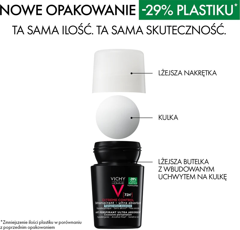 Vichy Homme dezodorant antiperspirant roll-on proti prekomernemu potenju