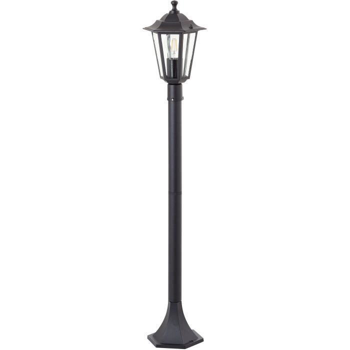 Paletto luminoso da esterno - BRILLIANT - CARLEEN - nero - metallo/vetro - E27 max 60W - IP44