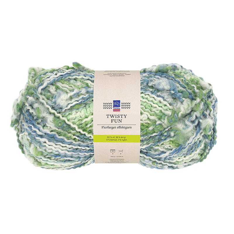 Twisty Fun garen groen/blauw