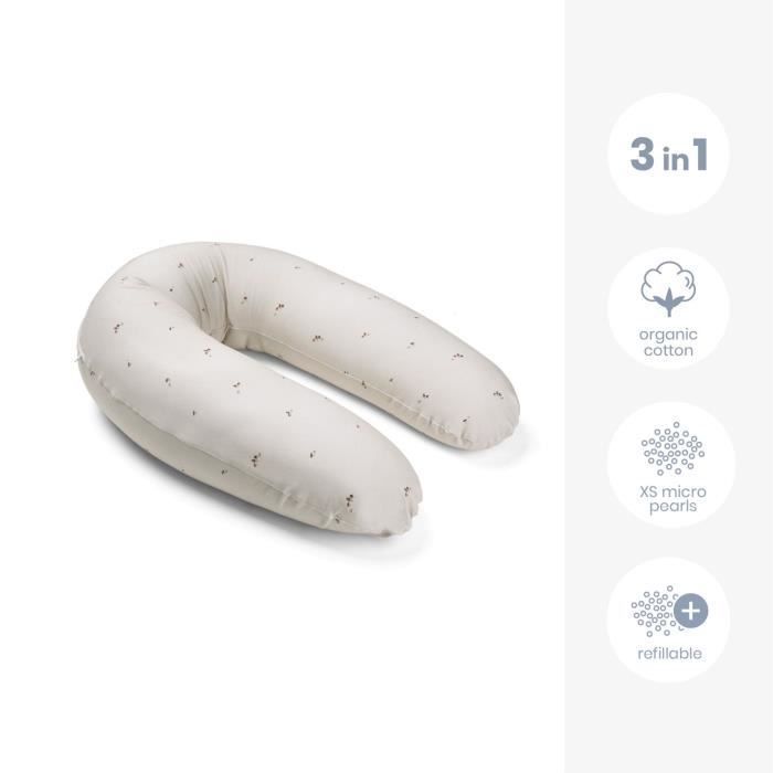 doomoo Buddy Graviditets- och Amningskudde, Ultra Comfort, Oeko-Tex-certifierad, Champinjoner