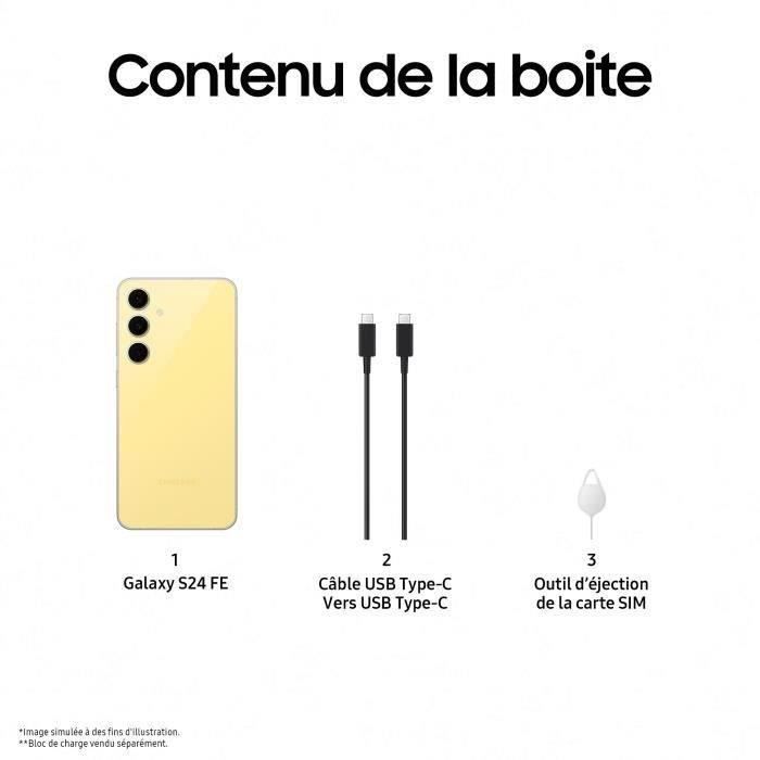 Samsung Galaxy S24 FE Smartphone 128 Go Jaune