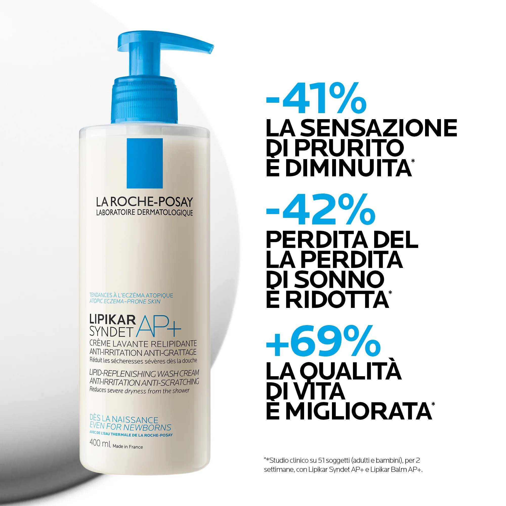 LA ROCHE POSAY La Roche Posay Lipikar Syndet AP+ 400 ml Verzachtende Reinigende Bodycrème