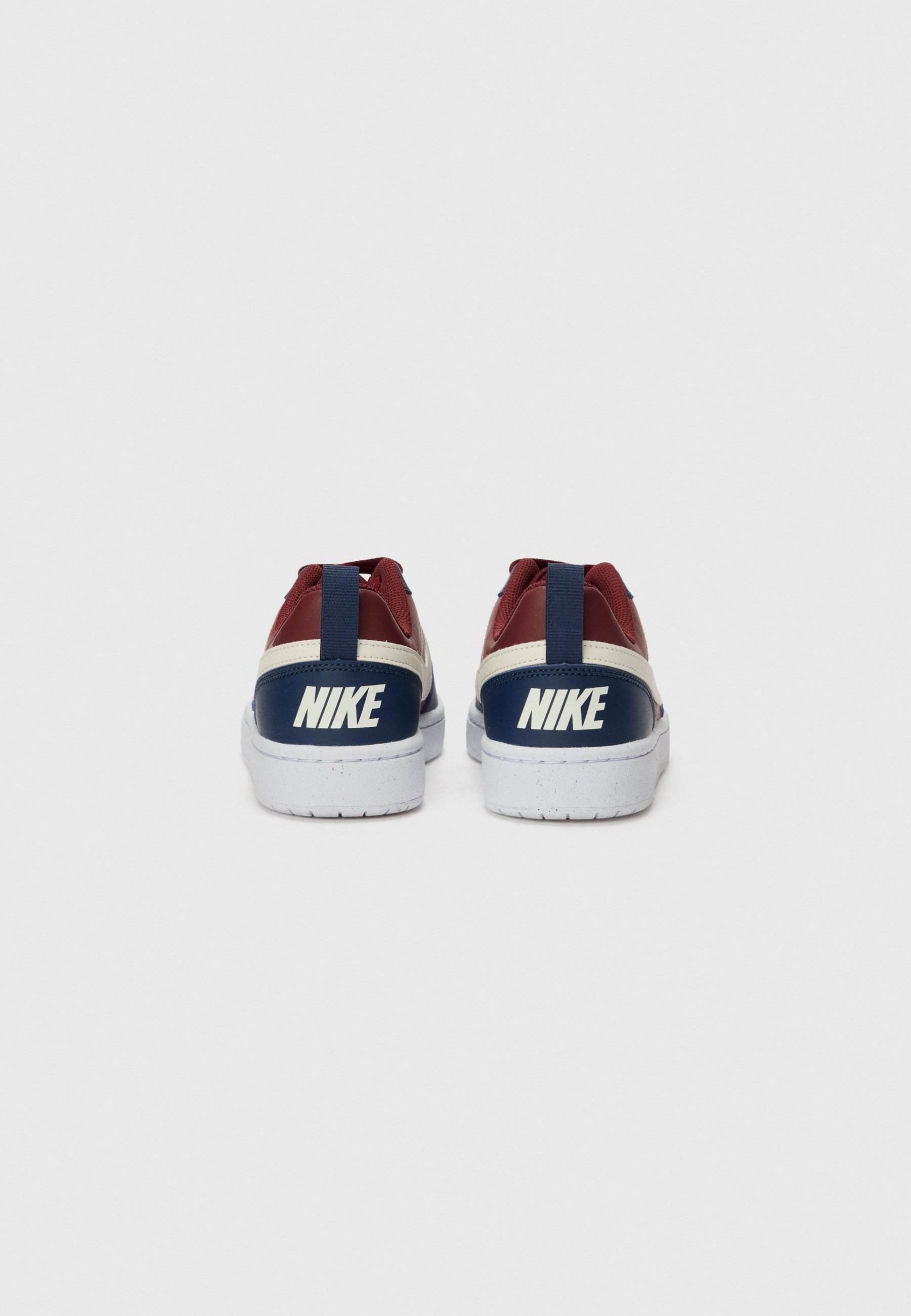 Nike Sportswear COURT BOROUGH LOW UNISEX - Buty sportowe - czerwone/miękkie perłowe/północnogranatowe/białe