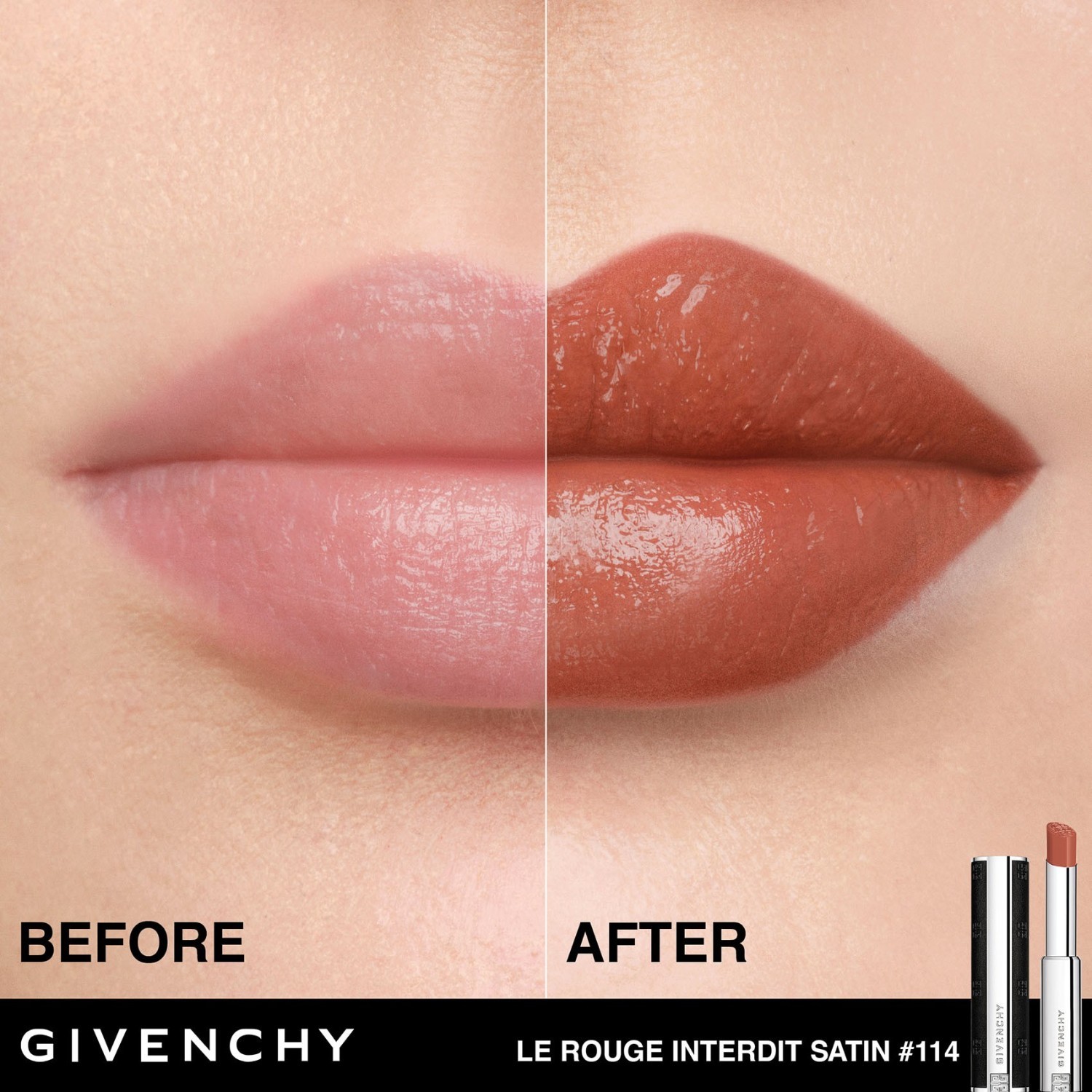 Lūpų dažai LE ROUGE INTERDIT SATIN - 2,7 g