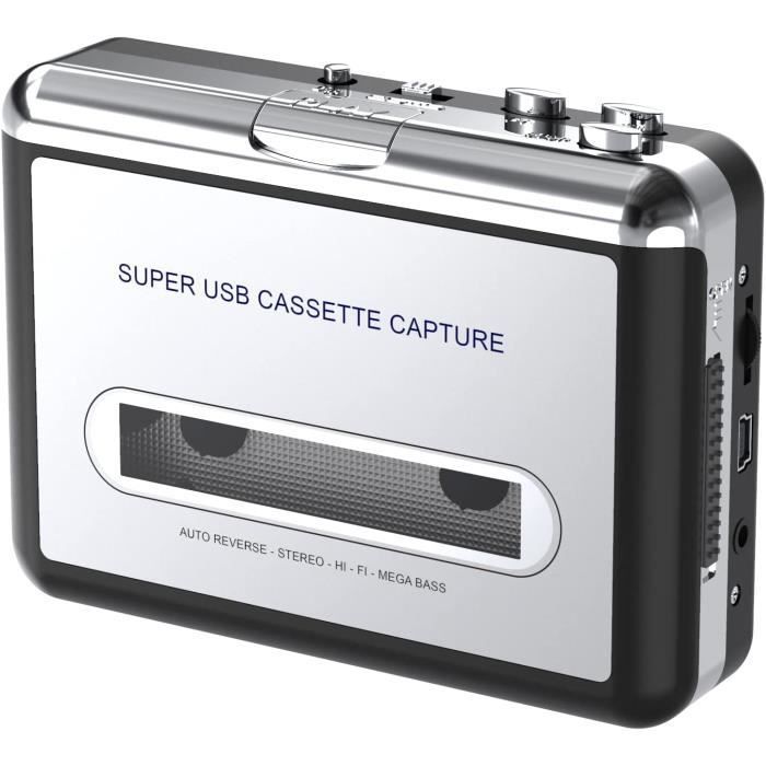 Reproductor de CD, reproductor de casetes portátil, convertidor de casete de audio a MP3, convertir casete Walkman a MP3 mediante