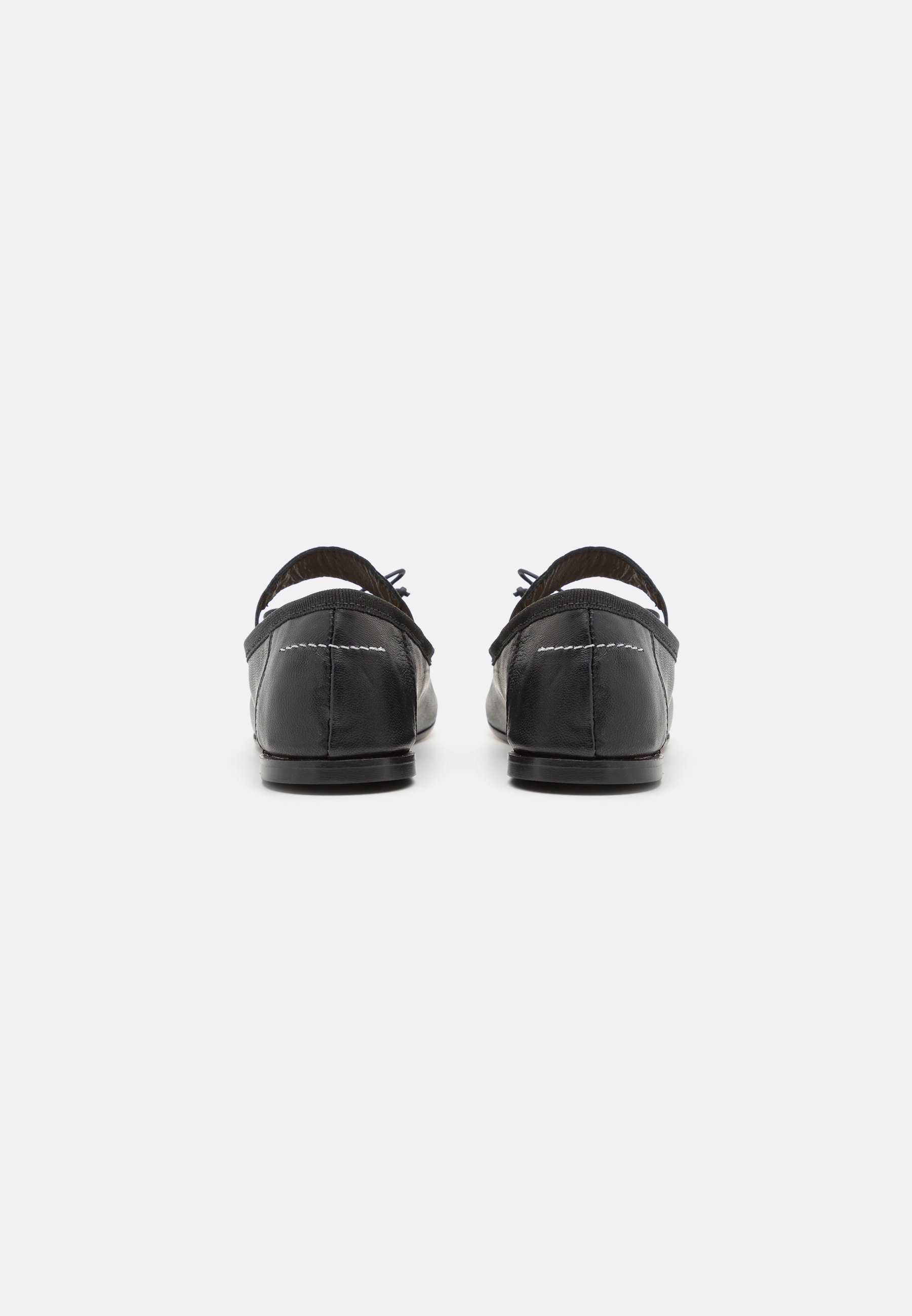 MM6 Maison Margiela Nilkkaremmillä varustetut ballerinat - mustat