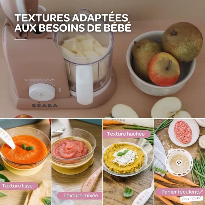 BÉABA - Babycook Solo - Robot Bébé 4 en 1 Mixeur-Cuiseur - Cuisson Vapeur - Pralin