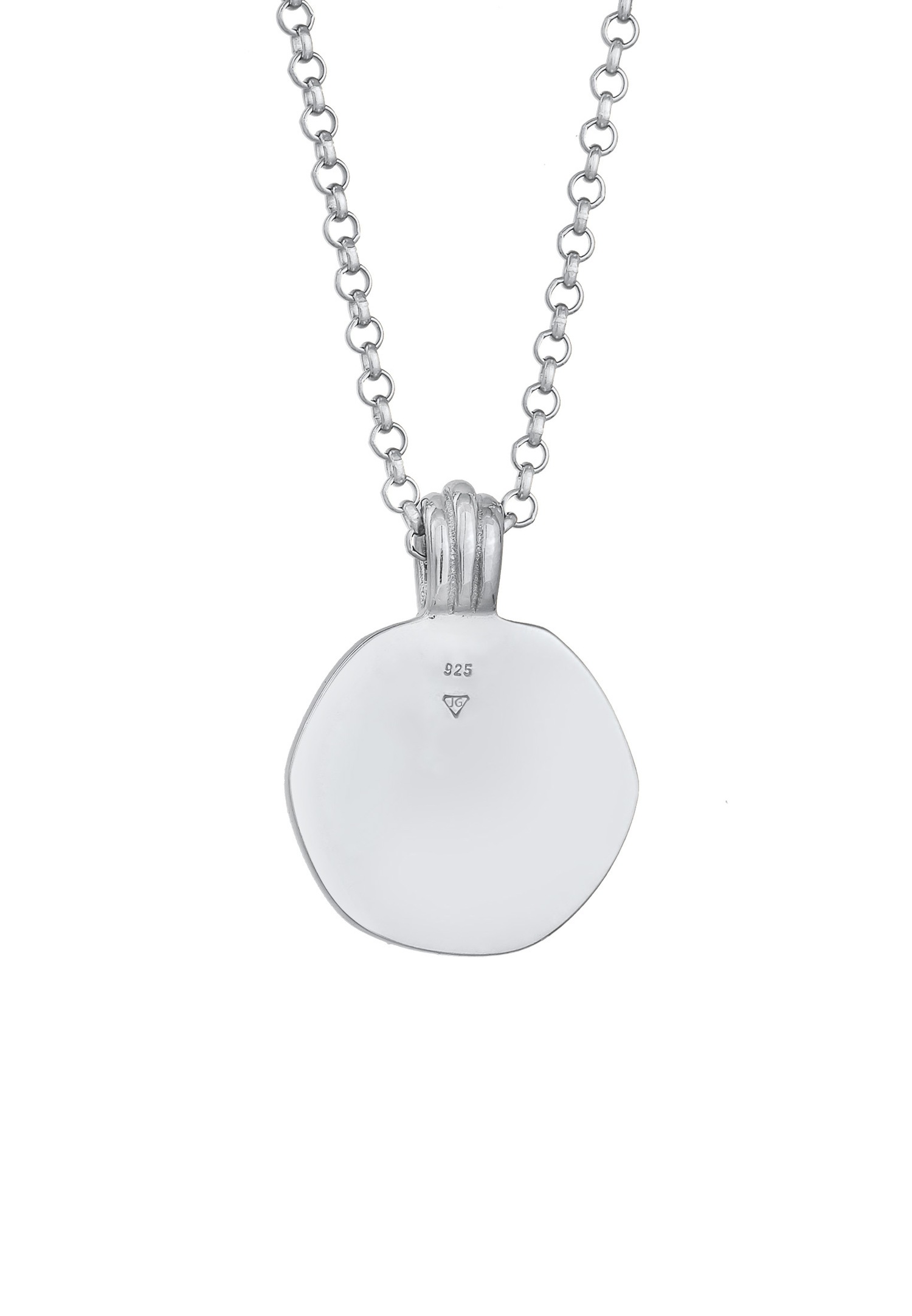 Elli Femmes Pendentif Monnaie Symbole du Soleil avec émail en argent sterling 925