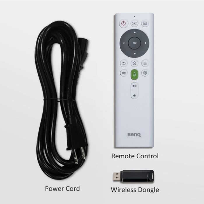 Proyector BENQ TK810 - 4K UHD DLP (3840x2160) - 3200 lúmenes ANSI - HDMI, USB - Android TV - Altavoz de 5W - Blanco y negro