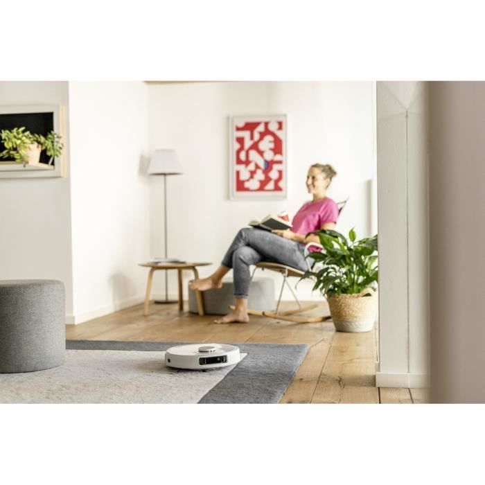 KARCHER RCV 5 - Robot aspirador y fregador - Control por aplicación, navegación láser LiDAR, mapeo, detección de habitaciones y obstáculos