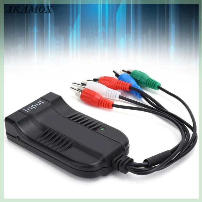 Convertidor HDMI a YPBPR ARAMOX, adaptador de vídeo por componentes RGB para proyectores