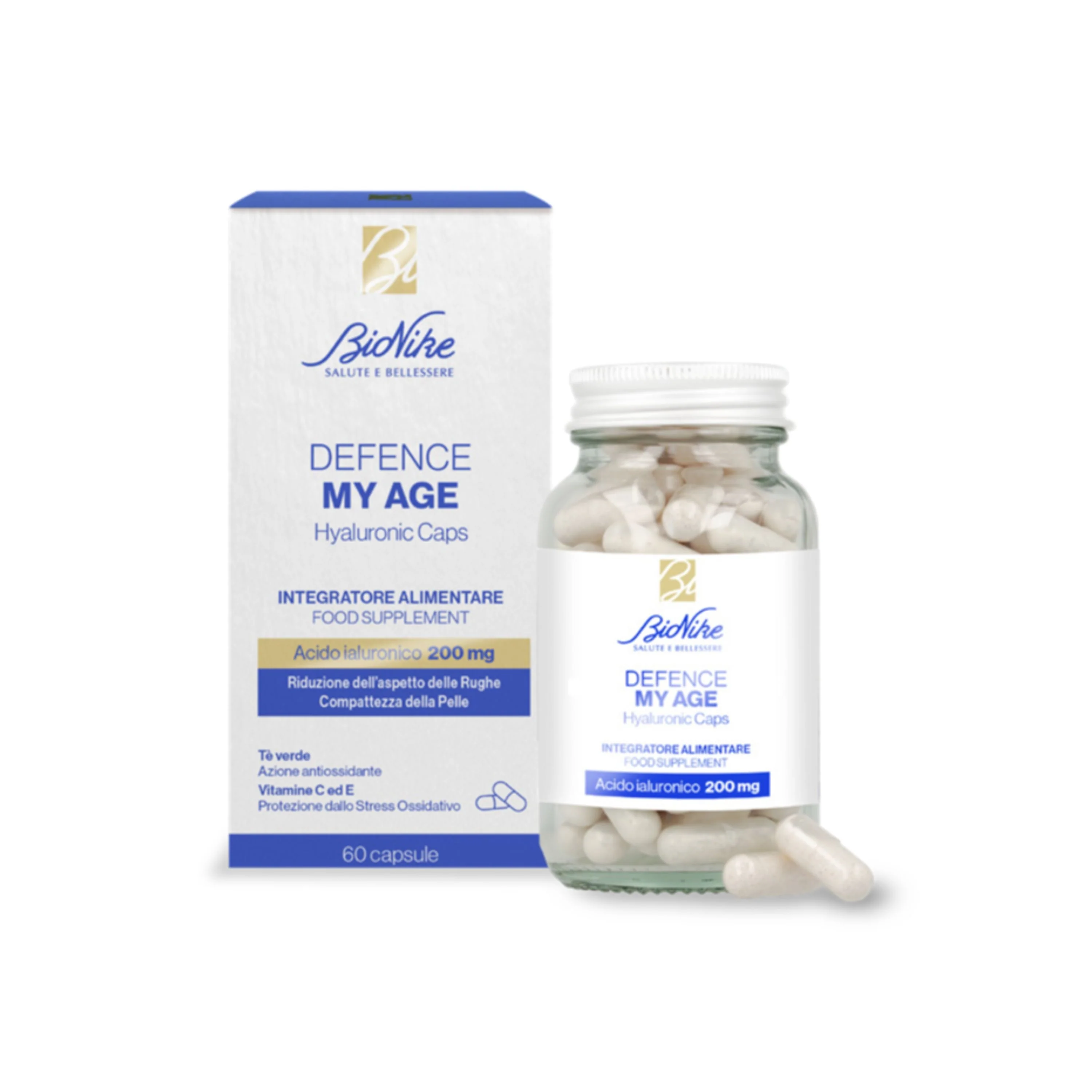 Defence My Age Hyaluronic Caps Integratore alimentare - Integratore Pelle