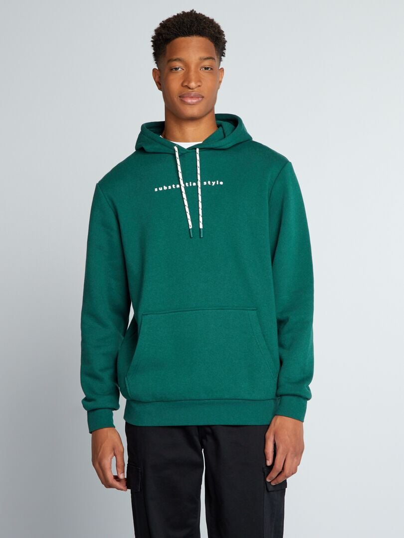 Fleece hoodie +190cm - GROEN