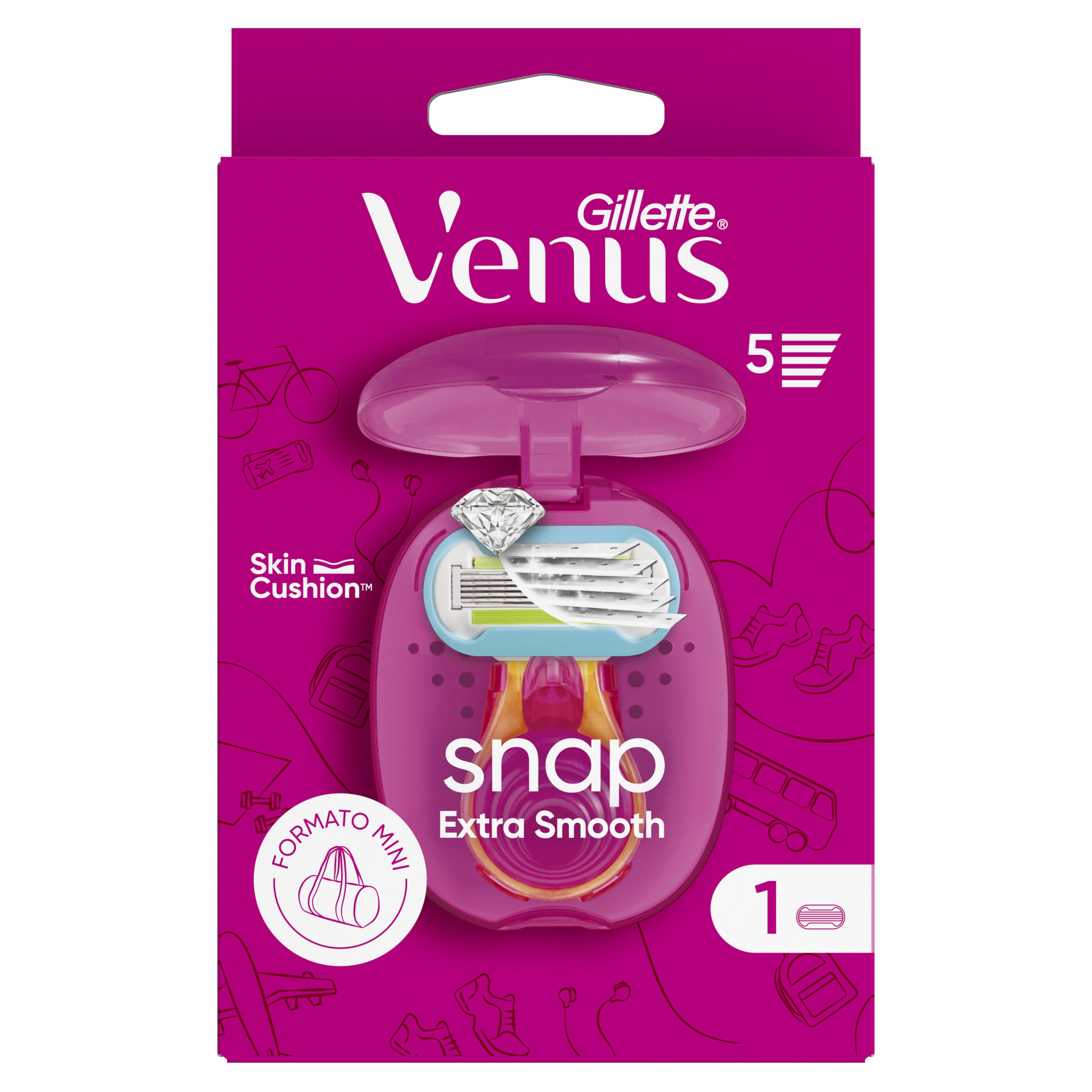 Venus Snap Razor Sieviešu skuvekļa asmeņi