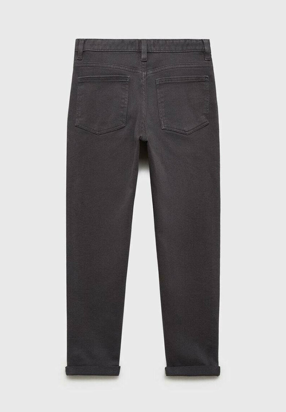 Calça jeans infantil Mango com corte afunilado - antracite