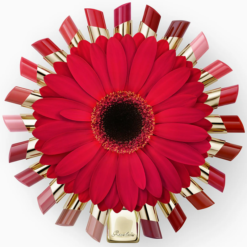 Batom brilhante KissKiss Shine Bloom da GUERLAIN
