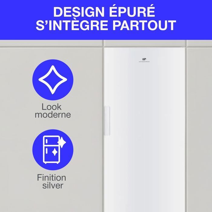 Congélateur armoire - CONTINENTAL EDISON - CECUF204NFWD - 204 L - Total No Frost - Classe D - Blanc
