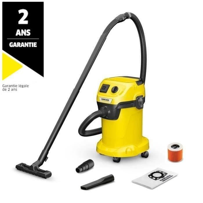 KARCHER WD 3 P V-19/4/20 Wet and Dry Vacuum Cleaner - 19L Polypropylene Tank - 1000W