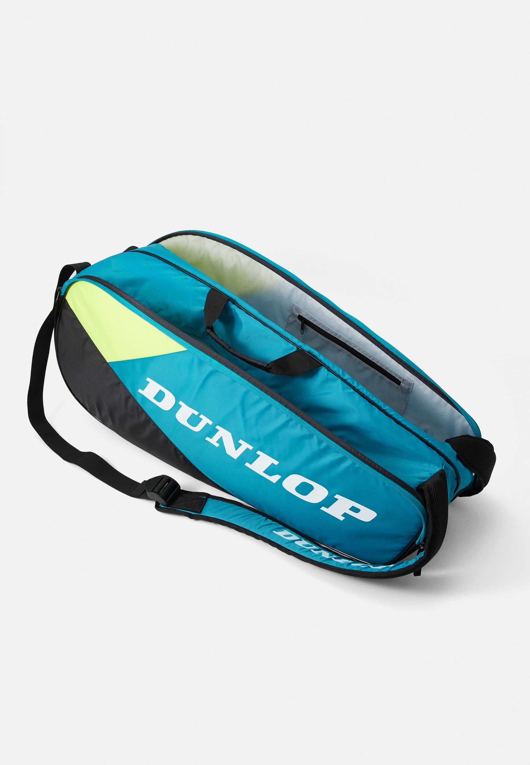Dunlop TAC SX-CLUB 10 RACKET UNISEX - Torba na rakietę - turkusowo-czarno-żółta