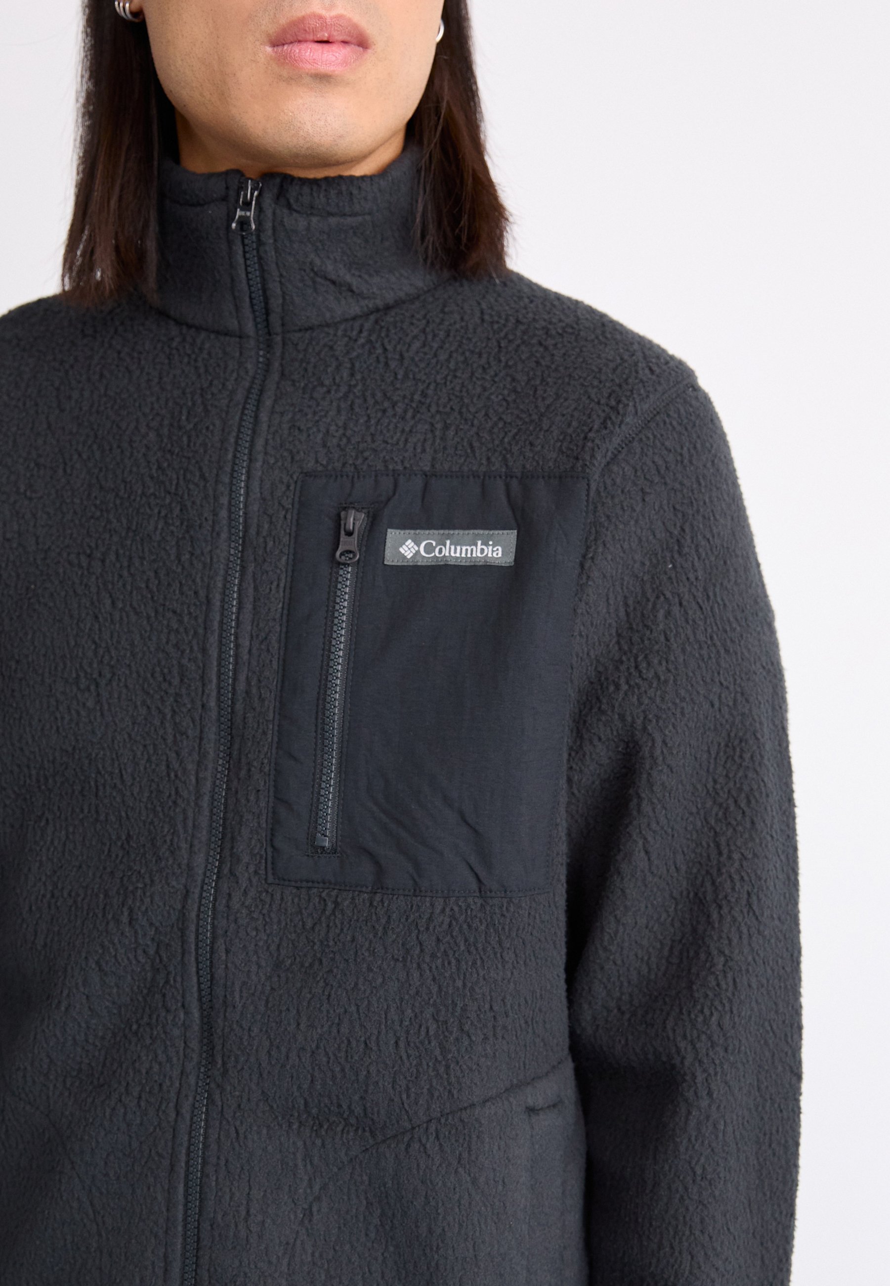Columbia JASPER RIDGE PEBBLED FULL ZIP flisinė striukė - juoda
