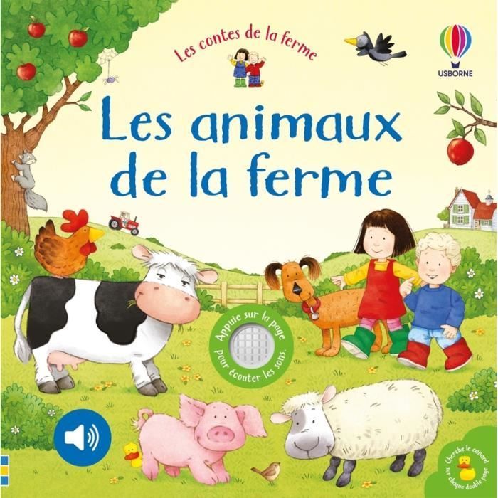 Livre sonore Les animaux de la ferme - Usborne - dès 6 mois - Taplin Sam - puces sonores