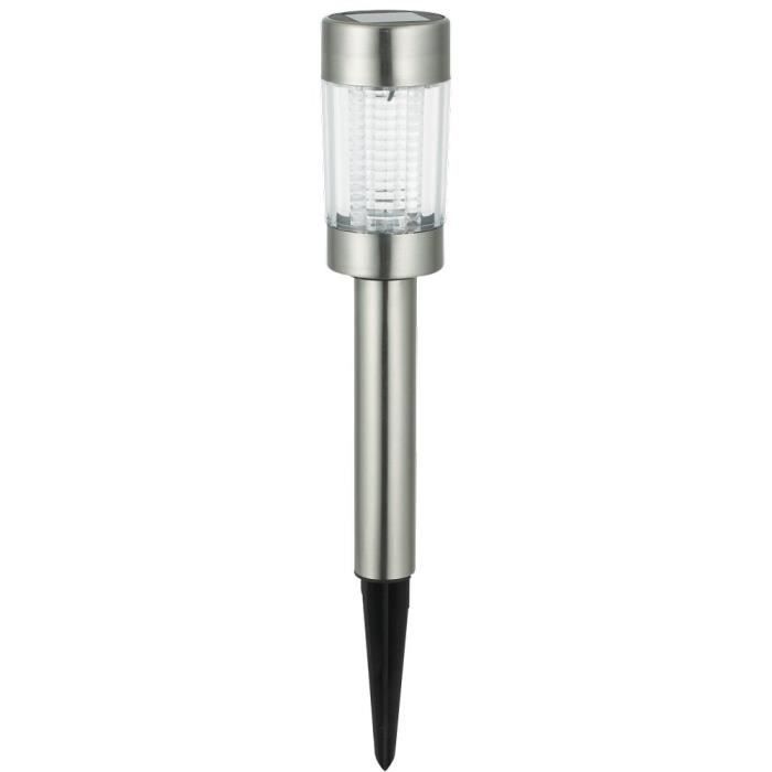 Bolardos solares - FIREFLY - Juego de 5 - Acero inoxidable - LED - Detector de movimiento