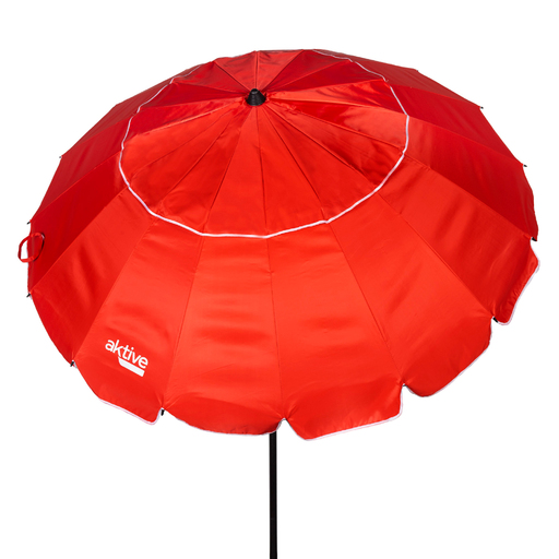 Aktive Windproof Beach Umbrella Ø220 Cm with Tilting Mast