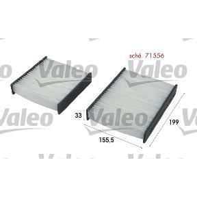 Filtro de ar da cabine VALEO 715556