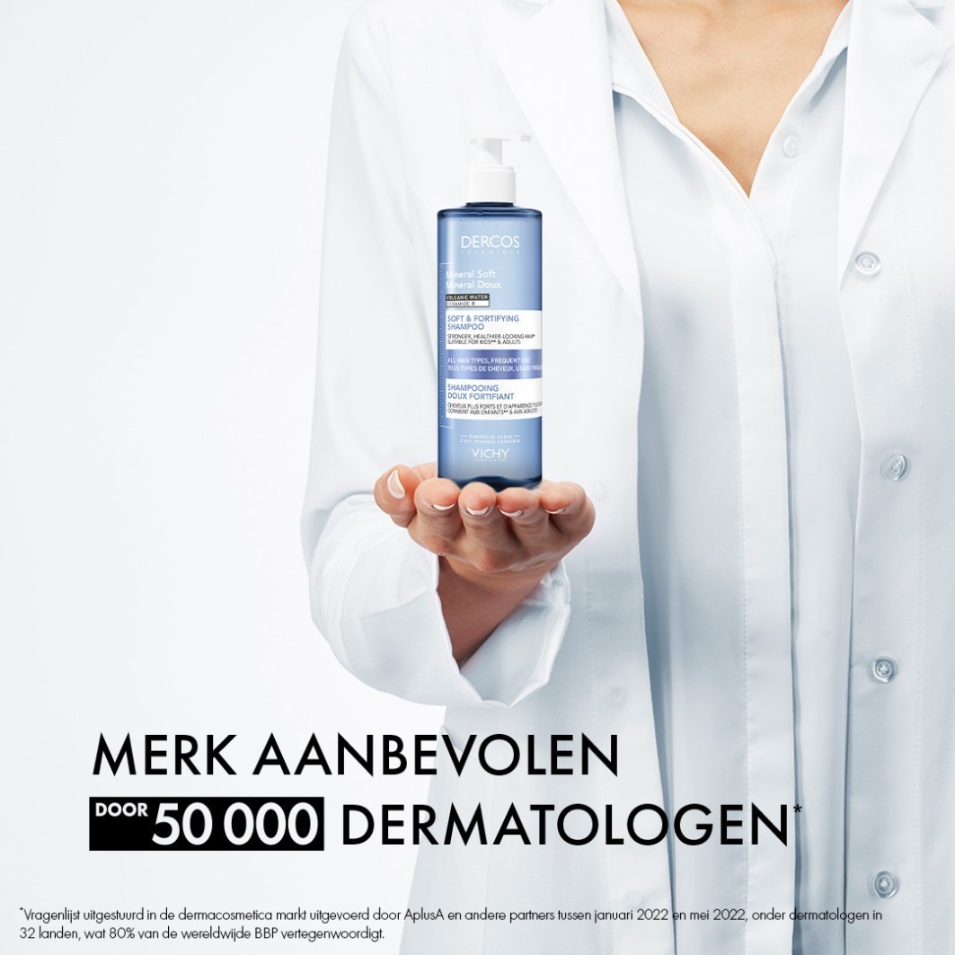 Vichy Dercos Technique Mineral Soft & Fortifying šampūns, 400 ml