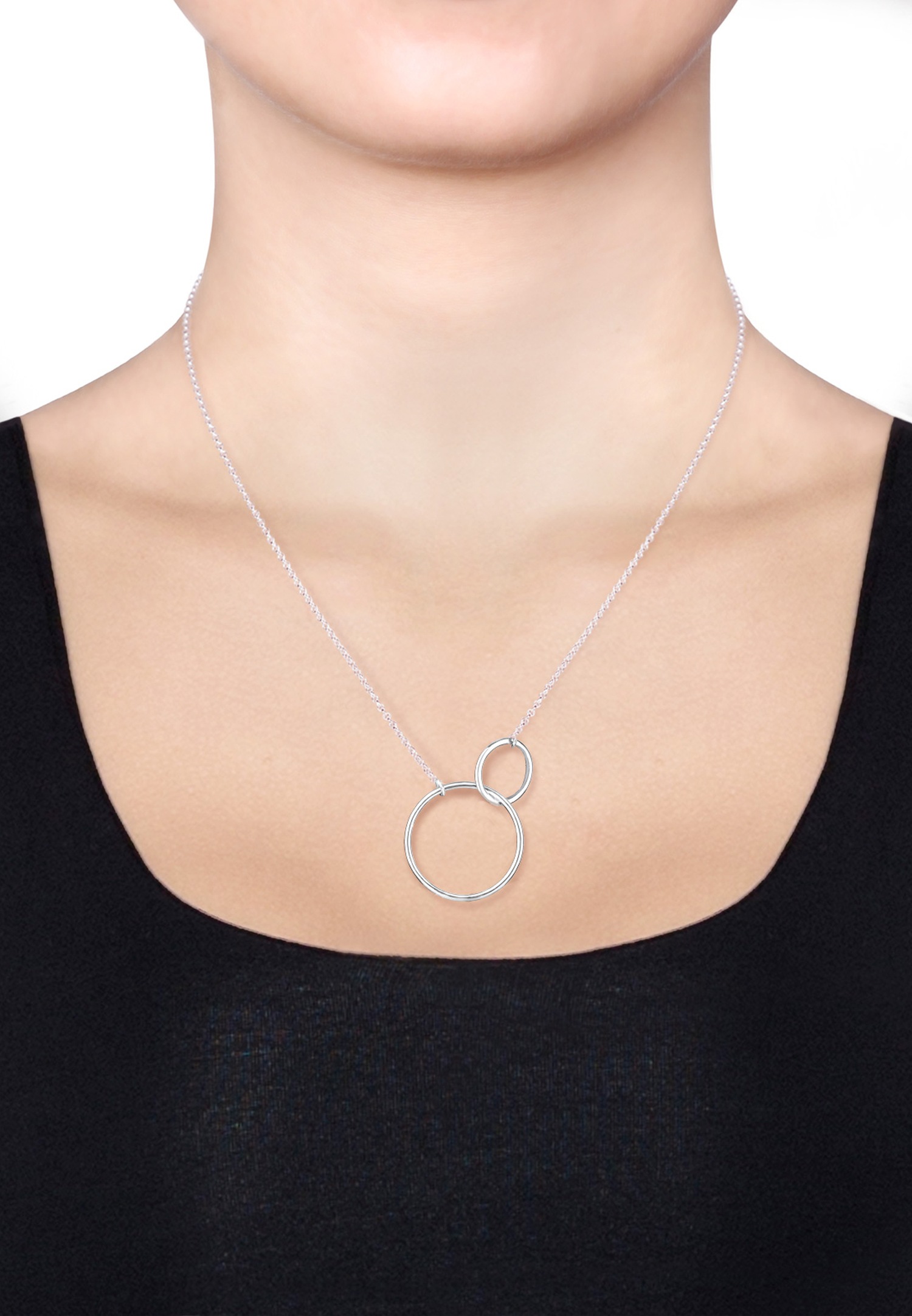 Elli Femmes Cercle Formes Filigrane Look Géo en Argent Sterling 925