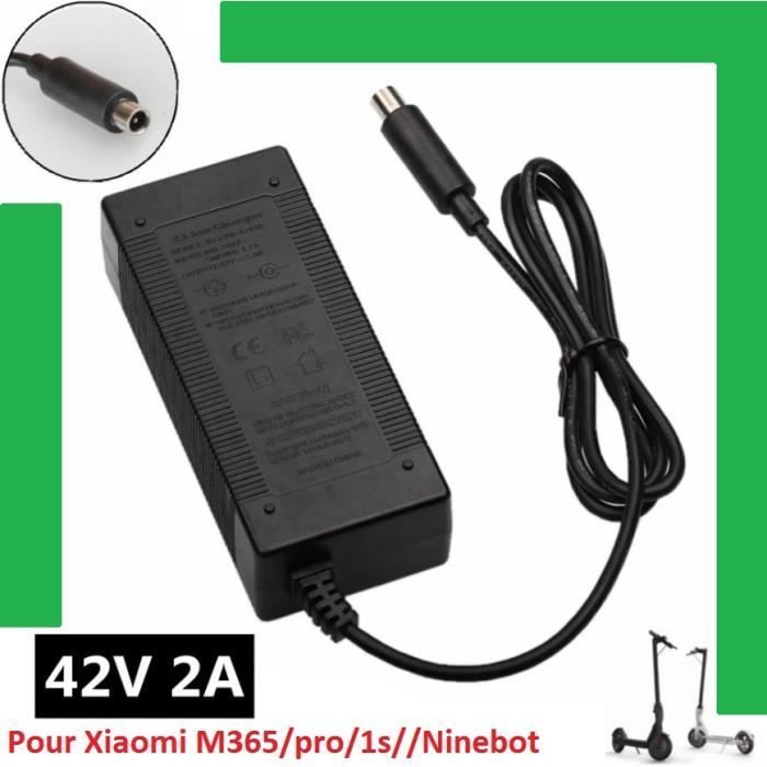 Caricabatterie essenziale Xiaomi M365 PRO 1S - 42V 2A per monopattino elettrico con batteria da 36V - Ninebot ES1 ES2 Max G30 Aovo