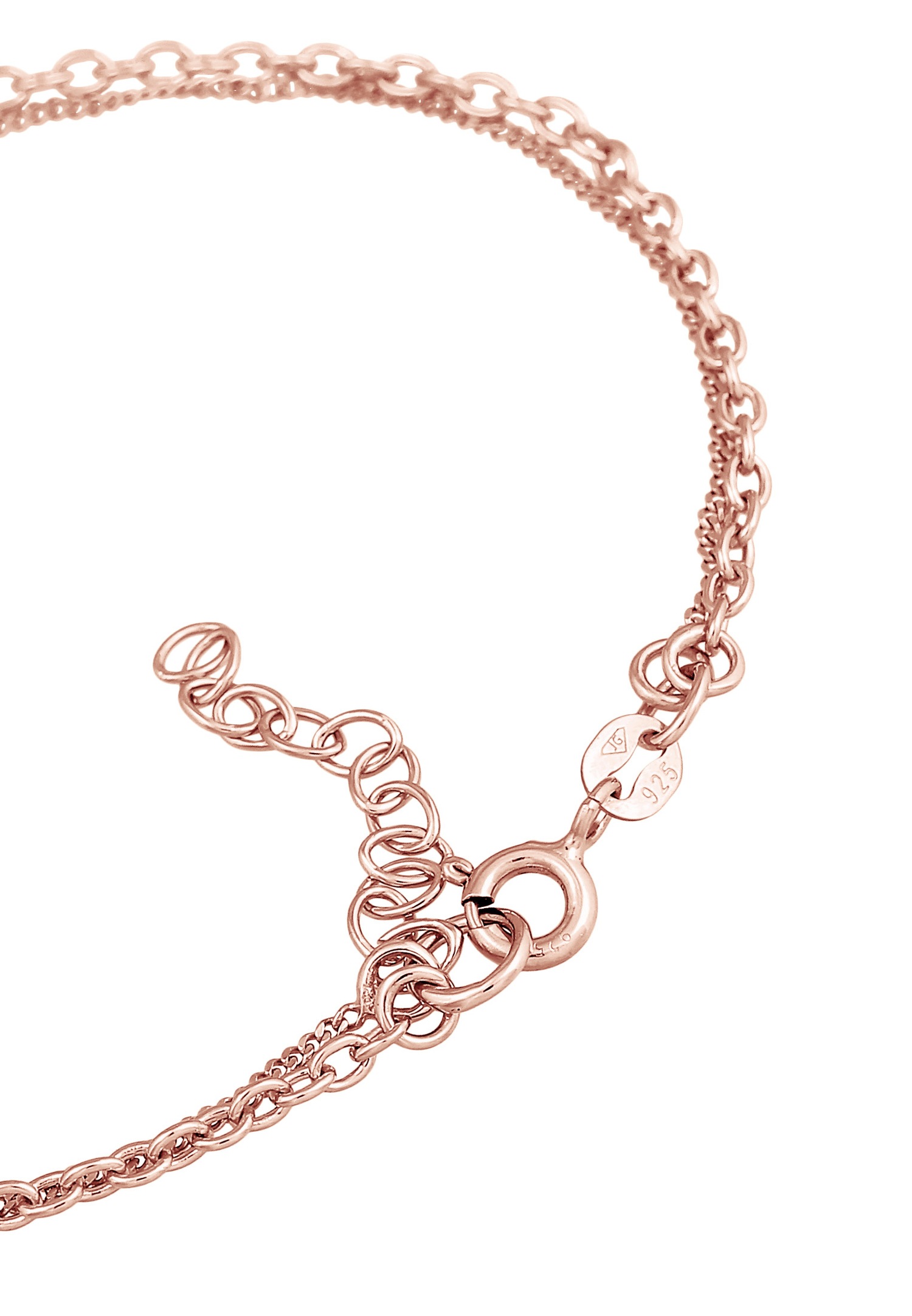 Elli Femmes Solitaire Cercle Layer avec cristal de verre en argent sterling 925