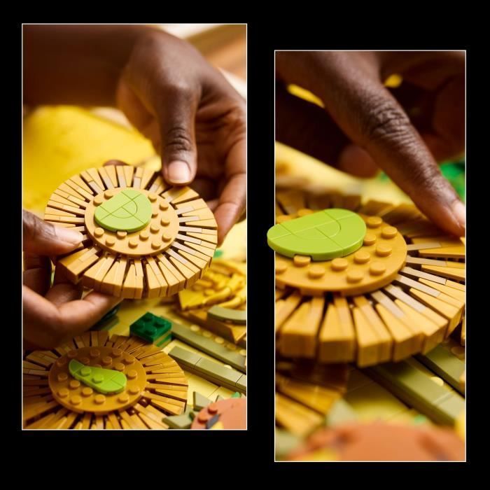 LEGO Art 31215 Vincent van Gogh – Les Tournesols - Tableau mural, Construction pour adulte
