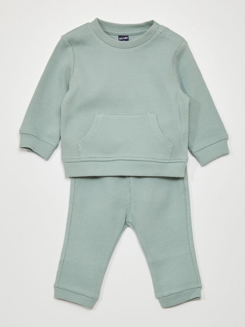 Sweatshirt + broek set - 2-delig - GROEN