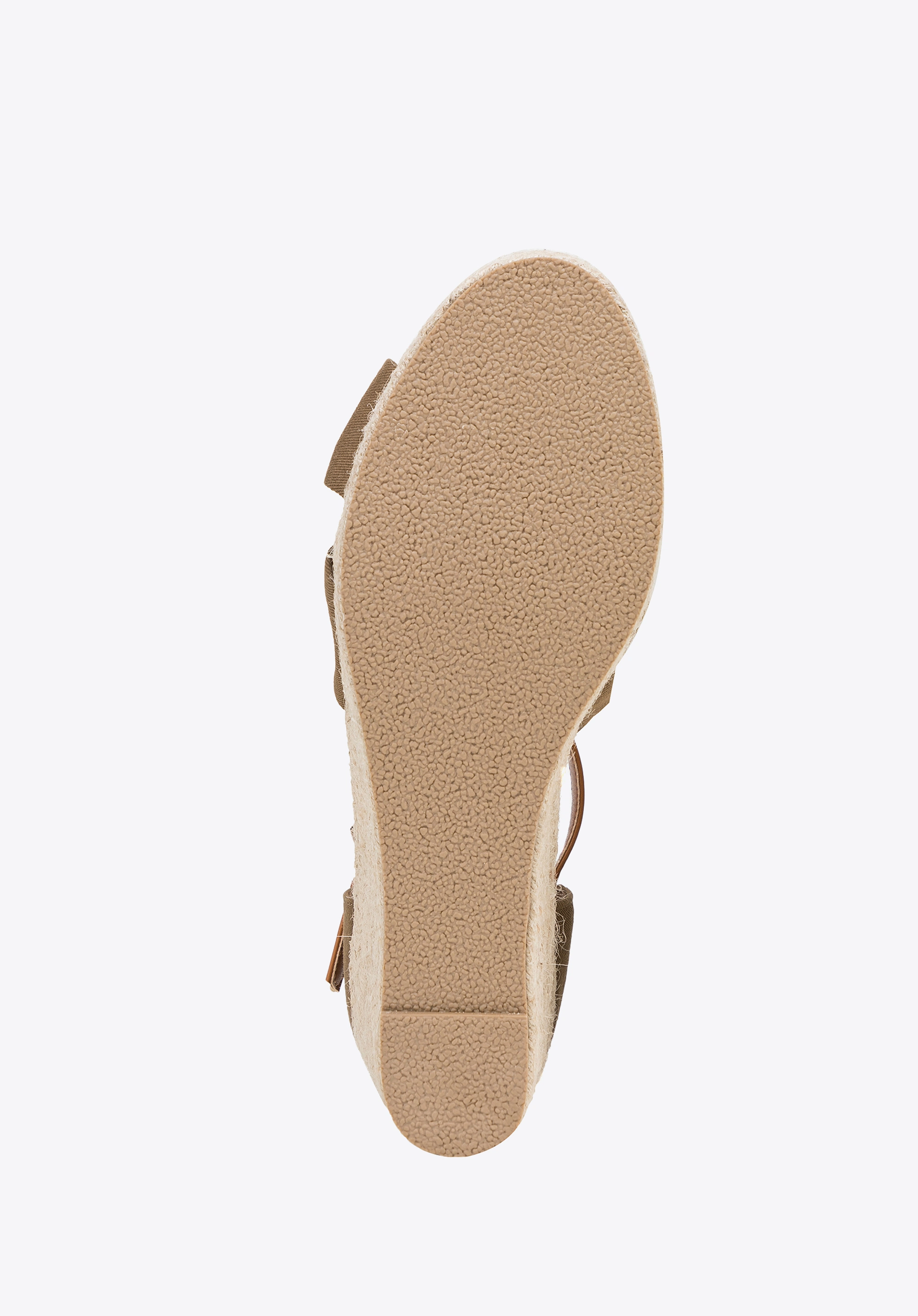 Damskie espadryle z kokardą z przodu khaki