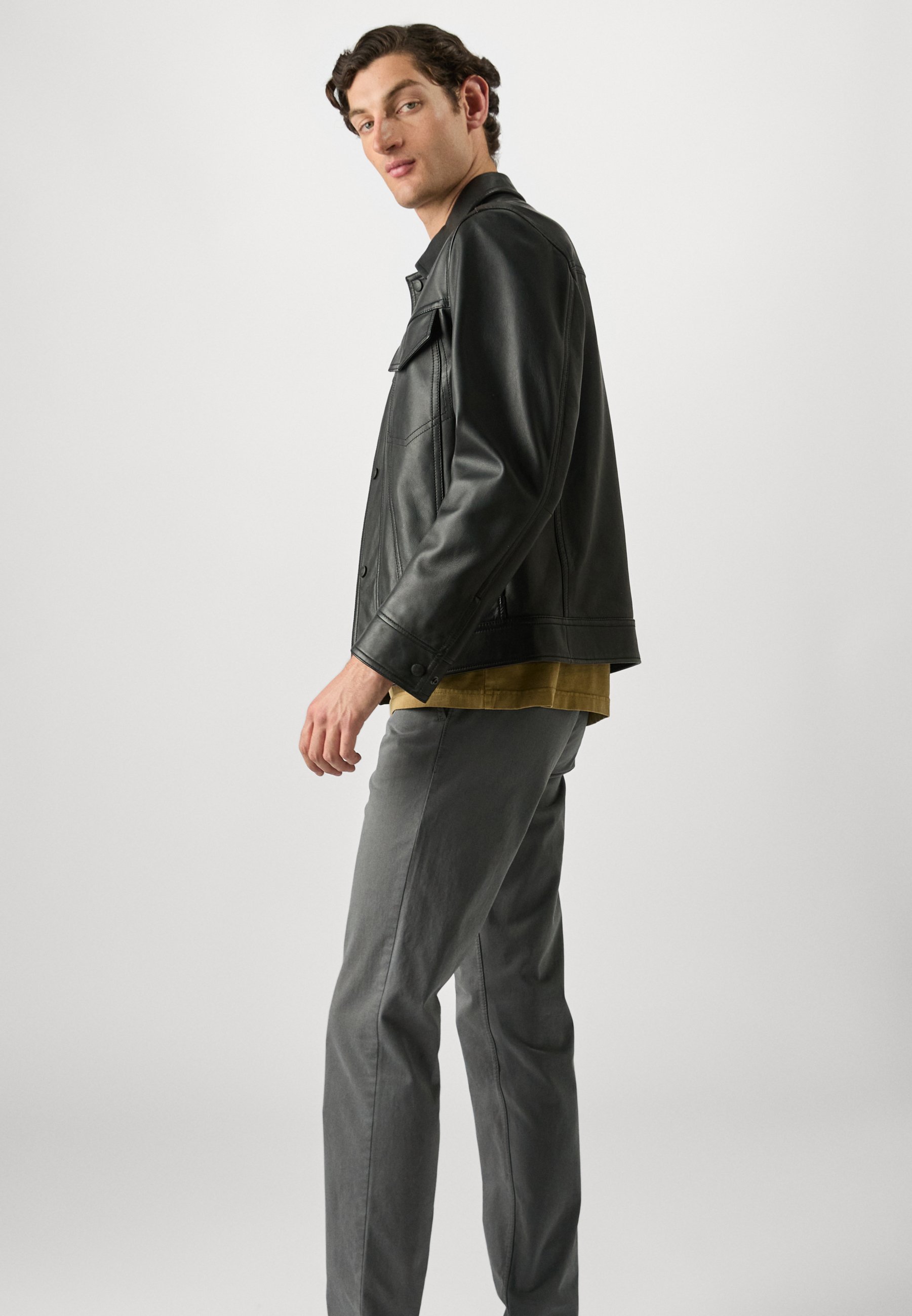 BOSS CHINO - Chinos - houtskool