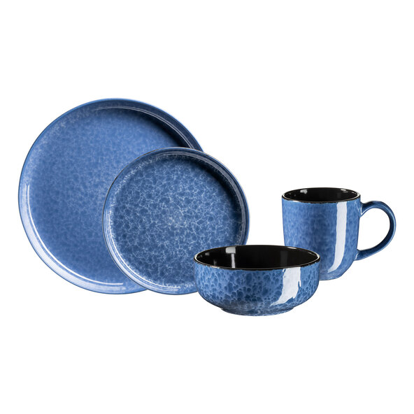 Filippa combinatieservies, blauw, 16-delig.