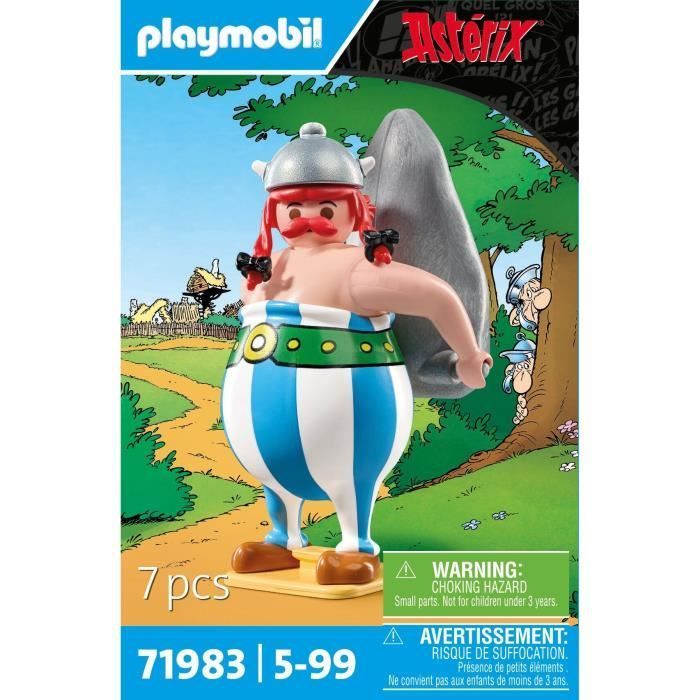PLAYMOBIL 71983 Obelix e il suo menhir, Asterix, Personaggi dei fumetti, Età 5+