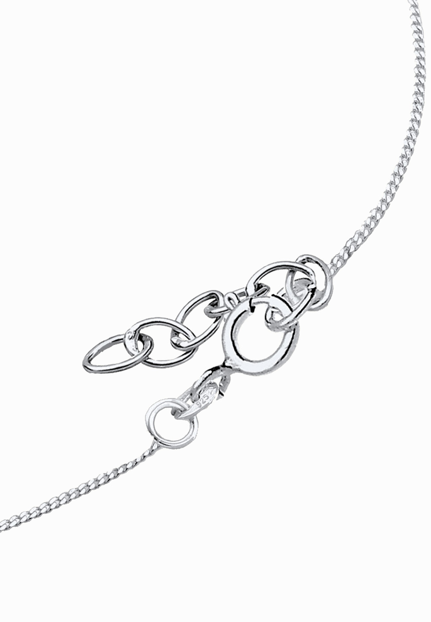 Elli Femme Pendentif Fleur Pastel Émail - (925/1000) Argent