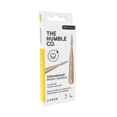 Humble Co. Bambusz ecsetek 4-es méret 6 darab 6 darab