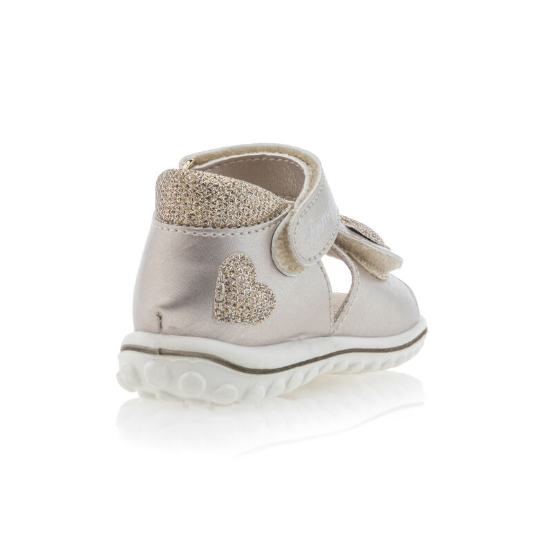 Gule sandaler/sko med åpen tå til babyjente