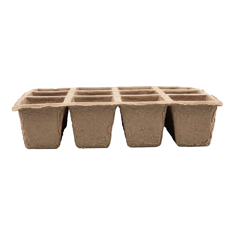 Blossom Fiber Pot, 4 ruukun pakkaus, 12 ruukkua/alusta