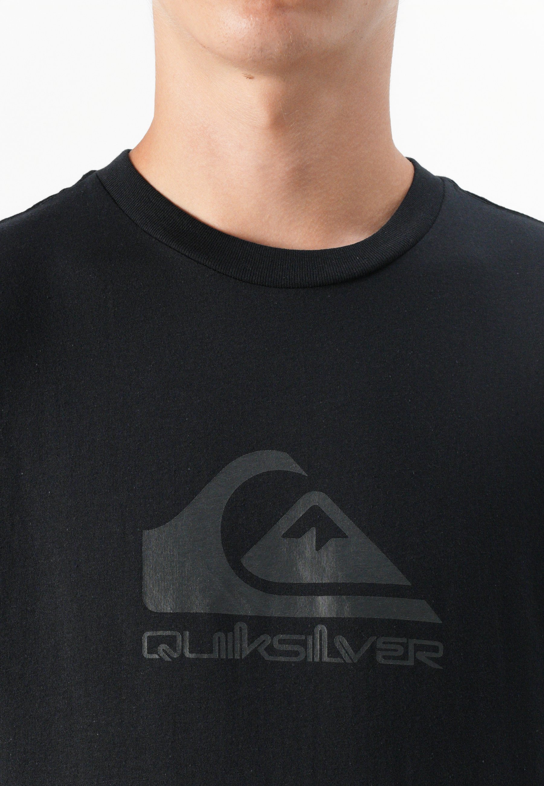 T-shirt imprimé Quiksilver EV COMP LOGO - noir